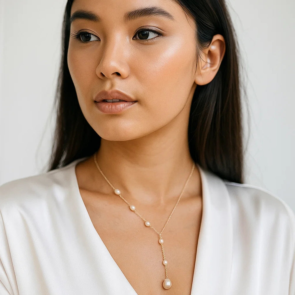 Collana con Pendenti e Perle Vintage