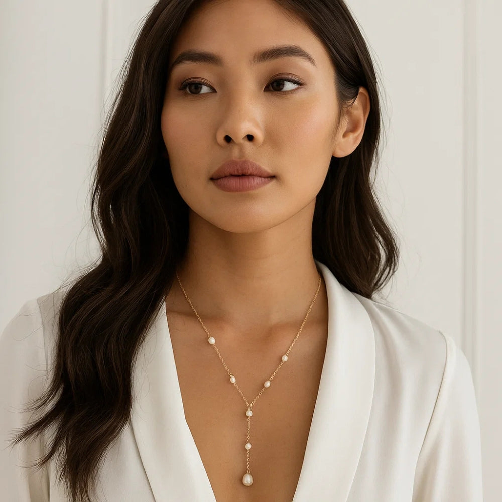 Collana con Pendenti e Perle Vintage
