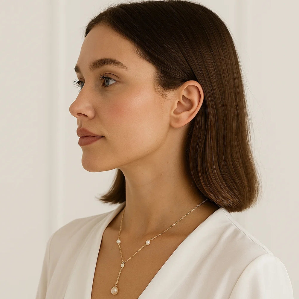 Collana con Pendenti e Perle Vintage