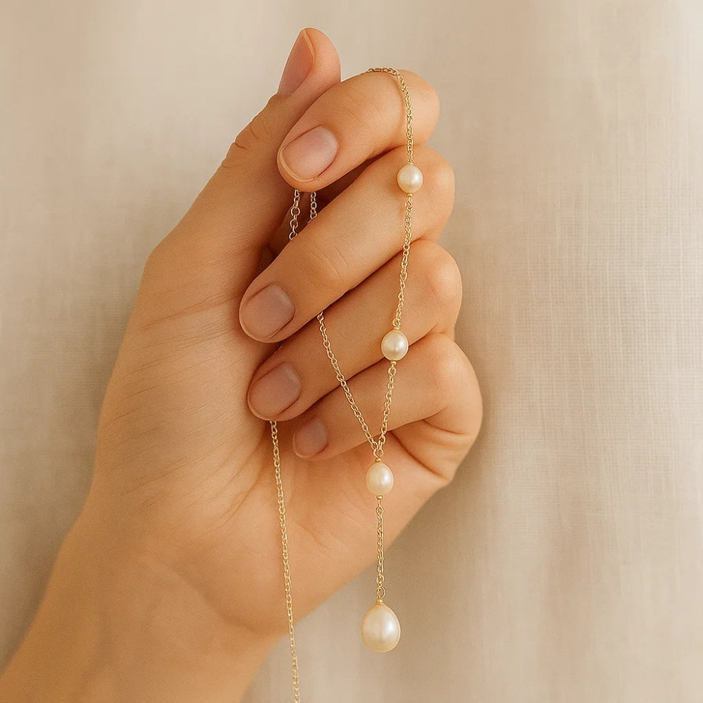 Collana con Pendenti e Perle Vintage