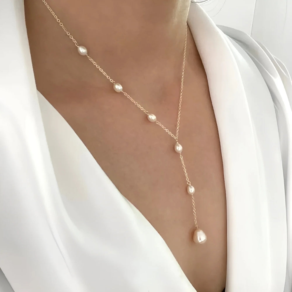Collana con Pendenti e Perle Vintage