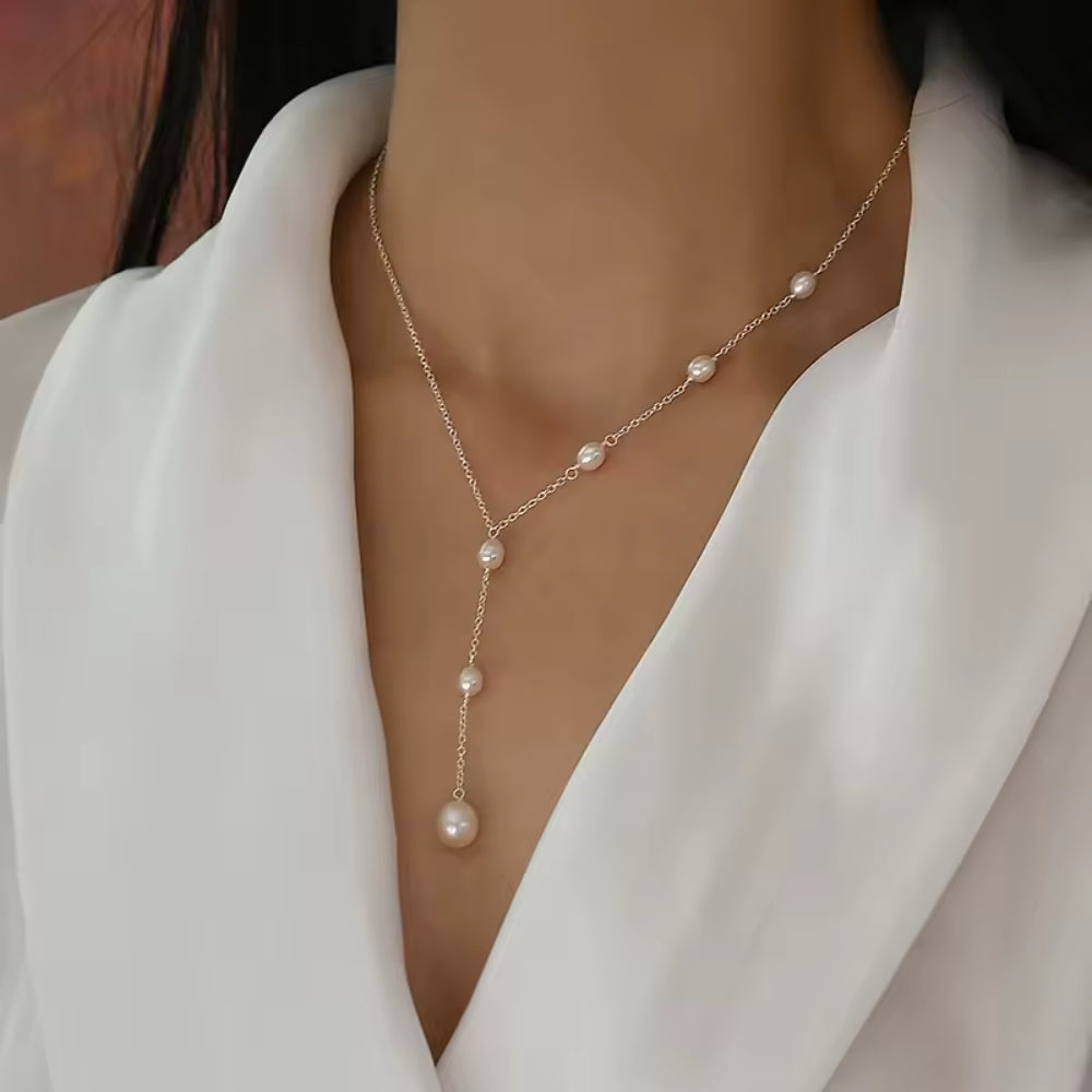 Collana con Pendenti e Perle Vintage